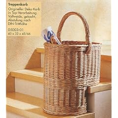 Treppenkorb aus Vollweide von Locker