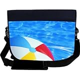 IMAGE OF Beach Ball in Pool Design NEOPRENE Laptop Sleeve Bag Messenger Bag - Laptop Bag -Notebook Bag - for Macbook Pro, Aspire, Samsung, Acer, ASUS, Dell, HP, Lenovo, Sony, Toshiba Unisex - Ideal Gift for all occassions!
