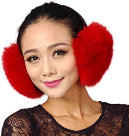 URSFUR Blue Fox Fur Empress Earmuffs Multicolors