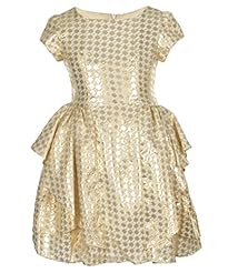 Toddler Metallic/Polyester/Rayon  Dress
