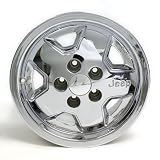 15 Inch Jeep Wrangler Cherokee Wagoneer Chrome Wheels Factory Oem # 1512 C Set of 4 by Jeep
