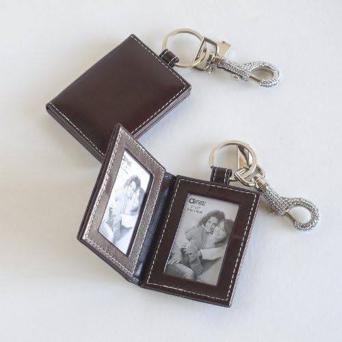 Photo Key Ring, Photo Keychain (Brown)