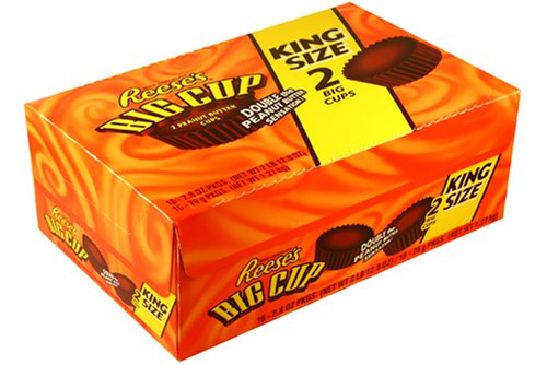 Reese's Peanut Butter Big Cup, King Size, 2.8-Ounce Package (Pack of 16)