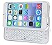 MXtechnic Slide-out Bluetooth Keyboard Protective Cover with Backlight for Apple iPhone 6 4.7 White
