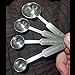 Amgate Stainless Steel Scoops Measuring Spoon Set with Accurate Metric Sizes, 4 Piece