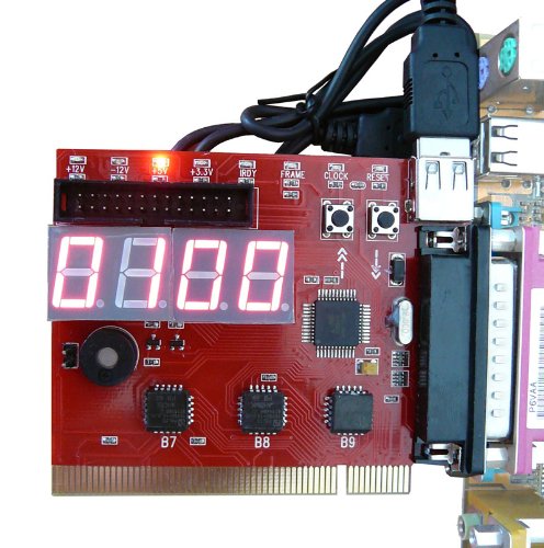 PCI & LPT port 4 bits diagnostic post card - MOTHERBOARD TESTER - PROFESSIONAL TOOL / VERSION : 2012