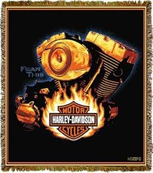 Harley-Davidson&reg; Motorcycles Fear This Throw Blanket