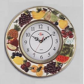 MIXED FRUIT 3-Dimensional Wall Clock BRAND NEW!