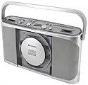 Soundmaster RCD 1400 Tragbares Radio (CD-Player, UKW-/MW-Tuner) silber