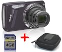 eHome Bundle: Kodak M580 Digital Camera +4GB +Case (Easyshare M580 Purple 14MP 8x Optical Zoom 3" LCD)