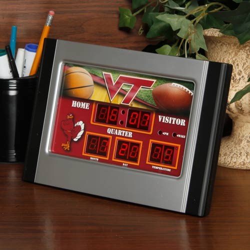 Virginia Tech Hokies Scoreboard Desk Clock