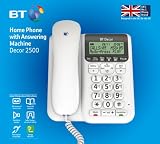 picture of BT Décor 2500 Corded Telephone with Answer Machine - White