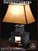 Hand Painted Ceramic Fireplace Table Lamp