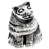 Authentic SilveRado Fat Cat Sterling European Charm Bead