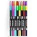 Dual Brush Pens 24-Colored-Markers Water-Based & Non-Toxic (Dual Tips, Set of 24)