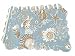 Set of 2 Natural Shells 13 x 19 Quilted Placemats - Sea Shells, Stripes, Tropical, Beach, Coastal Décor