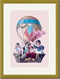 Gold Framed/Matted Print 17x23, Safe Journey