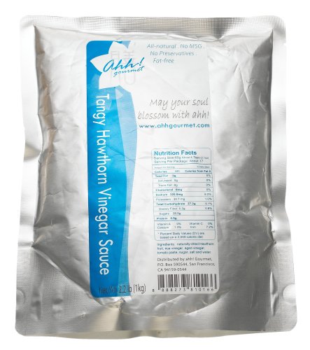 Ahh! Gourmet Tangy Hawthorn Vinegar Sauce, All-Natural Foodservice Pack in a Standing... by Ahh! Gourmet
