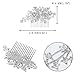 EVER FAITH Women's Austrian Crystal Wedding Elegant 3 Flower Leaf Hair Comb