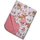 Baby Cowboy Western Blankie and Bib set