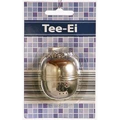 Tee-Ei, Teeei, Metall, 40x50mm, Kette mit Haken, ca. 100mm