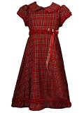 Rare Editions Girls Red Plaid Dress with Purse ~ Size 6