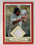 2005 Upper Deck Origins Game Used Jersey #MR Manny Ramirez Boston Red Sox Baseball Card
