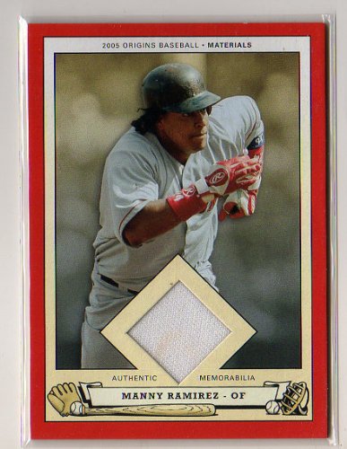 2005 Upper Deck Origins Game Used Jersey #MR Manny Ramirez Boston Red Sox Baseball Card