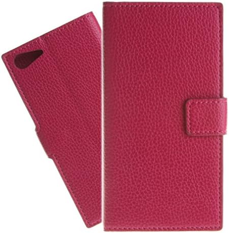 PpIiNnKk , For Wiko Highway Star Case , Simple Magnetic Card Slot Stand Premium PU Leather Flip Wallet Protective Cover Fit for Wiko Highway Star 4G 5.0" Red