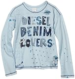 Diesel Girls 7-16 Tamila Short Sleeve T-Shirt, Blue, X-Large