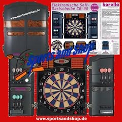 E-Dart-Automat Karella CB-90 Dart-Scheibe -Board Dartspiel 2Loch-Abstand Wurfspiel Dartautomat Elektronische Dartscheibe E-Dartboard Dartpfeile mit kunstoffspitzen Softdart-board Dartger�t Automatendart