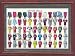 ASTON VILLA FC FRAMED FOOTBALL SHIRT POSTER THROUGH THE AGES