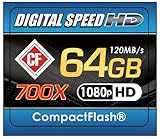 Digital Speed 64GB 700X Professional High Speed 120MB/s Error Free (CF) Mem ....