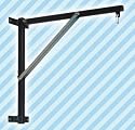 HEAVY FOLDABLE PUNCH BAG HANGING WALL BRACKET 24"