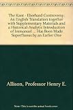 The Kant-Eberhard controversy : an English translation [from the German] together with supplementary materials and a historical-analytic introduction of Immanuel Kant's 'On a discovery according to wh