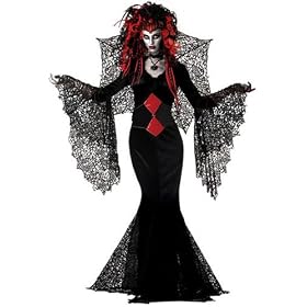 Elegant Nightmare Black Widow Adult Costume Gown