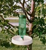 Molor White Soda Bottle Bird Bath