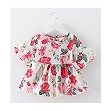 Candykids 女の子ドレス ガールズワンピース 夏サマー 可愛いベビー 子供女の子ドレス ガールズワンピース　女の子　子供ワンピース　フォーマル　半袖 (100cm)