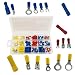175pc Electrical Terminal Connector Asst Set All Brass - Ring & Spade Terminals, Butt Connectors - Organizer Case