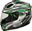 GMAX GM68 Full Face Street Helmet Max White/Green/Black XL - 72-5225X