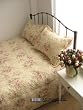 Shabby Chic Vintage Rose Cotton 3pc King Quilt set