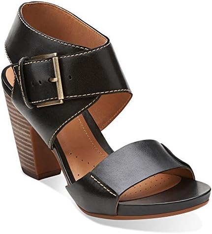 Clarks Women's Okena Mod Dress Sandal, Black, 8.5 M US