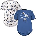 Detroit Lions Light Blue & Print Newborn 2-Pack Bodysuit Set