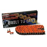 525 O-Ring O Ring Motorcycle Chain with 108 Links Orange by Volar Motorsport