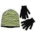 ABG Accessories Big Boys' Striped Knit Beanie with Magic Glove Set