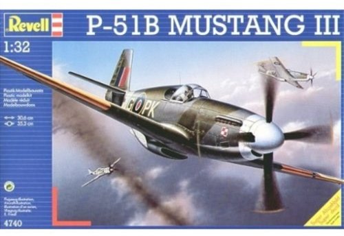 Revell Modellbausatz 04740 - P-51B Mustang III RAF im Maßstab 1:32