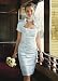 David's Bridal Wedding Dress: Small Strapless Tafffeta Sheath Dress For Petites Style 7N9781