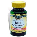 Spring Valley - Beta Carotene (Vitamin A) 25000 IU, 100 Softgels