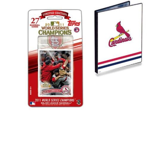 MLB Topps St. Louis Cardinals 2011 World Series Champions Baseball Card Set with Portfolio