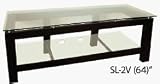 Plateau SL-2V 50 Fixed Shelf Rack Audio/Video Stand, Superior Modern Styling, Quality wood construction in a rich black satin finish, High quality safety glass shelves with polished edges, 4 Video unit sizes (26  64), Matching Audio unit & tables and mirror